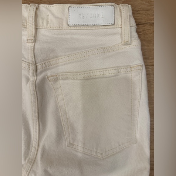Re/Done White High Rise Skinny Jeans - Size 26 - Picture 5 of 10